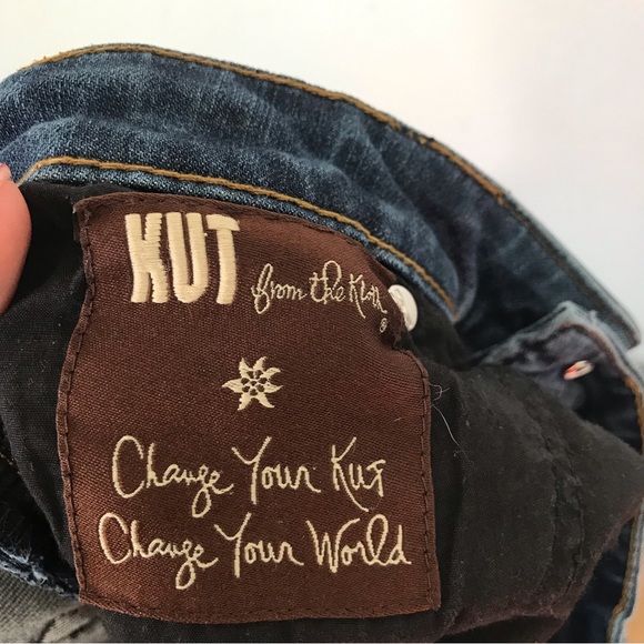 Kut From The Kloth Denim Blue Jeans Womens Size 10 Farrah Baby Bootcut Mid Rise - Picture 12 of 15